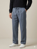 GREY PLEATED BAGGY  FIT TROUSER