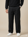 BLACK PLEATED BAGGY  FIT TROUSER